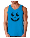 Cute Jack O Lantern Pumpkin Face Loose Tank Top-Loose Tank Top-TooLoud-Sapphire-Small-Davson Sales