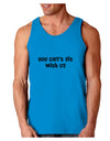 You Can't Sit With Us Cute Text Loose Tank Top-Loose Tank Top-TooLoud-Sapphire-Small-Davson Sales