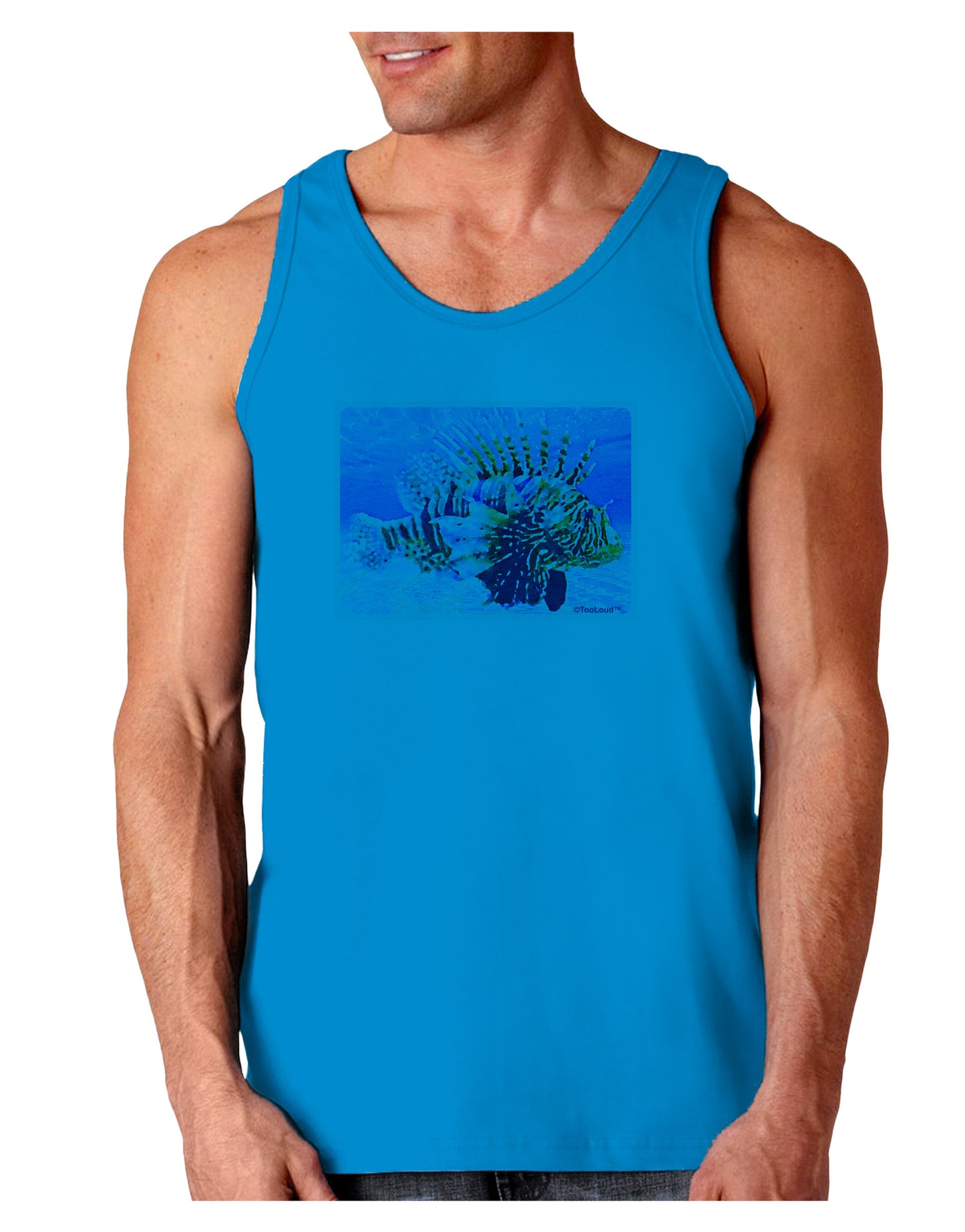 Lionfish in Watercolor Loose Tank Top by-Loose Tank Top-TooLoud-Sapphire-Small-Davson Sales