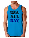 USA All Day - Distressed Patriotic Design Loose Tank Top by TooLoud-Loose Tank Top-TooLoud-Sapphire-Small-Davson Sales