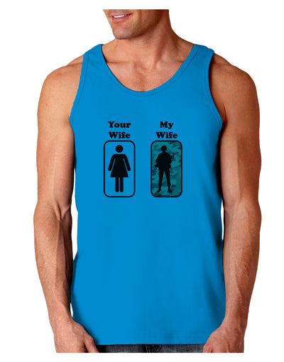 Your Wife My Wife Military Loose Tank Top-Loose Tank Top-TooLoud-Sapphire-Small-Davson Sales