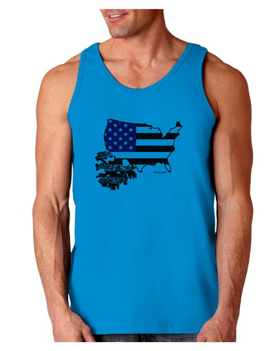 American Roots Design - American Flag Loose Tank Top by TooLoud-Loose Tank Top-TooLoud-Sapphire-Small-Davson Sales