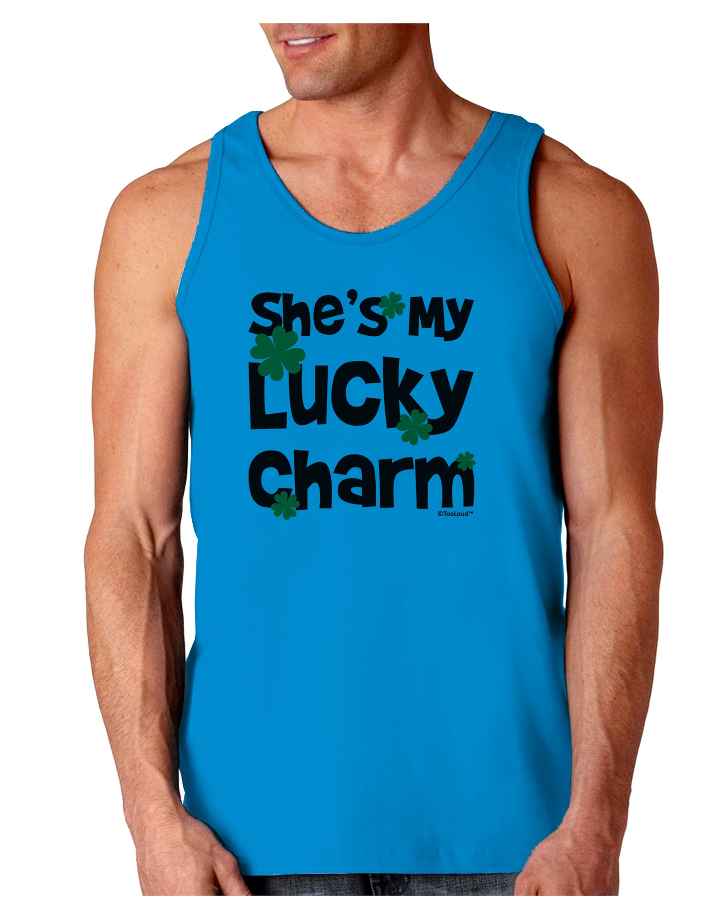 She's My Lucky Charm - Matching Couples Design Loose Tank Top by TooLoud-Loose Tank Top-TooLoud-Sapphire-Small-Davson Sales