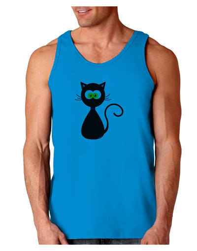 Black Cat Halloween Loose Tank Top-Loose Tank Top-TooLoud-Sapphire-Small-Davson Sales