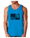 Patriotic USA Flag with Bald Eagle Loose Tank Top by TooLoud-Loose Tank Top-TooLoud-Sapphire-Small-Davson Sales