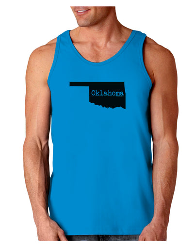 Oklahoma - United States Shape Loose Tank Top by TooLoud-Loose Tank Top-TooLoud-Sapphire-Small-Davson Sales