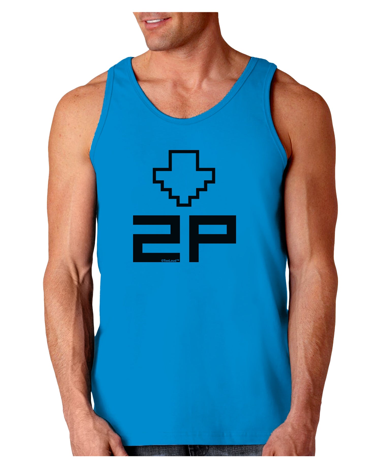 Player Two Selection Icon Loose Tank Top-Loose Tank Top-TooLoud-Sapphire-Small-Davson Sales