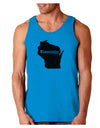 Wisconsin - United States Shape Loose Tank Top-Loose Tank Top-TooLoud-Sapphire-Small-Davson Sales