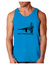 Bay Bridge Cutout Design - San Francisco Loose Tank Top by TooLoud-Loose Tank Top-TooLoud-Sapphire-Small-Davson Sales