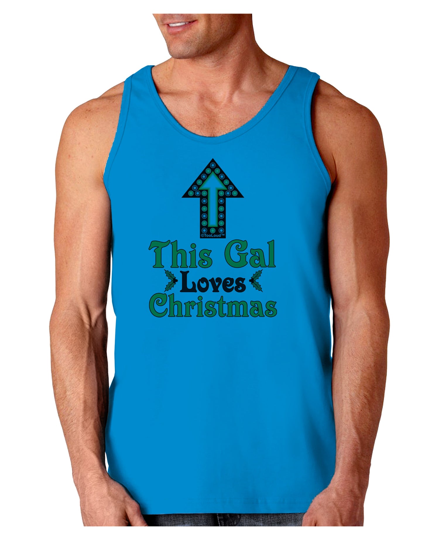 This Gal Loves Christmas Cute Loose Tank Top-Loose Tank Top-TooLoud-Sapphire-Small-Davson Sales