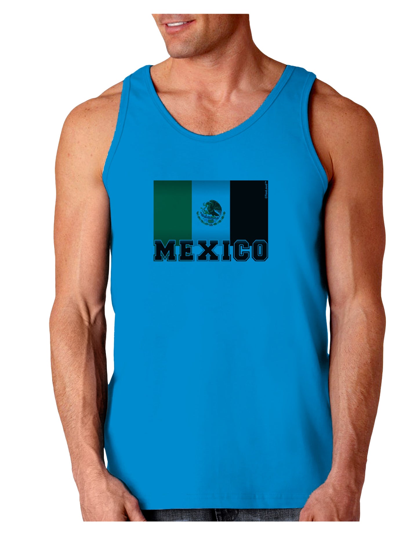 Mexico Flag Loose Tank Top-Loose Tank Top-TooLoud-Sapphire-Small-Davson Sales
