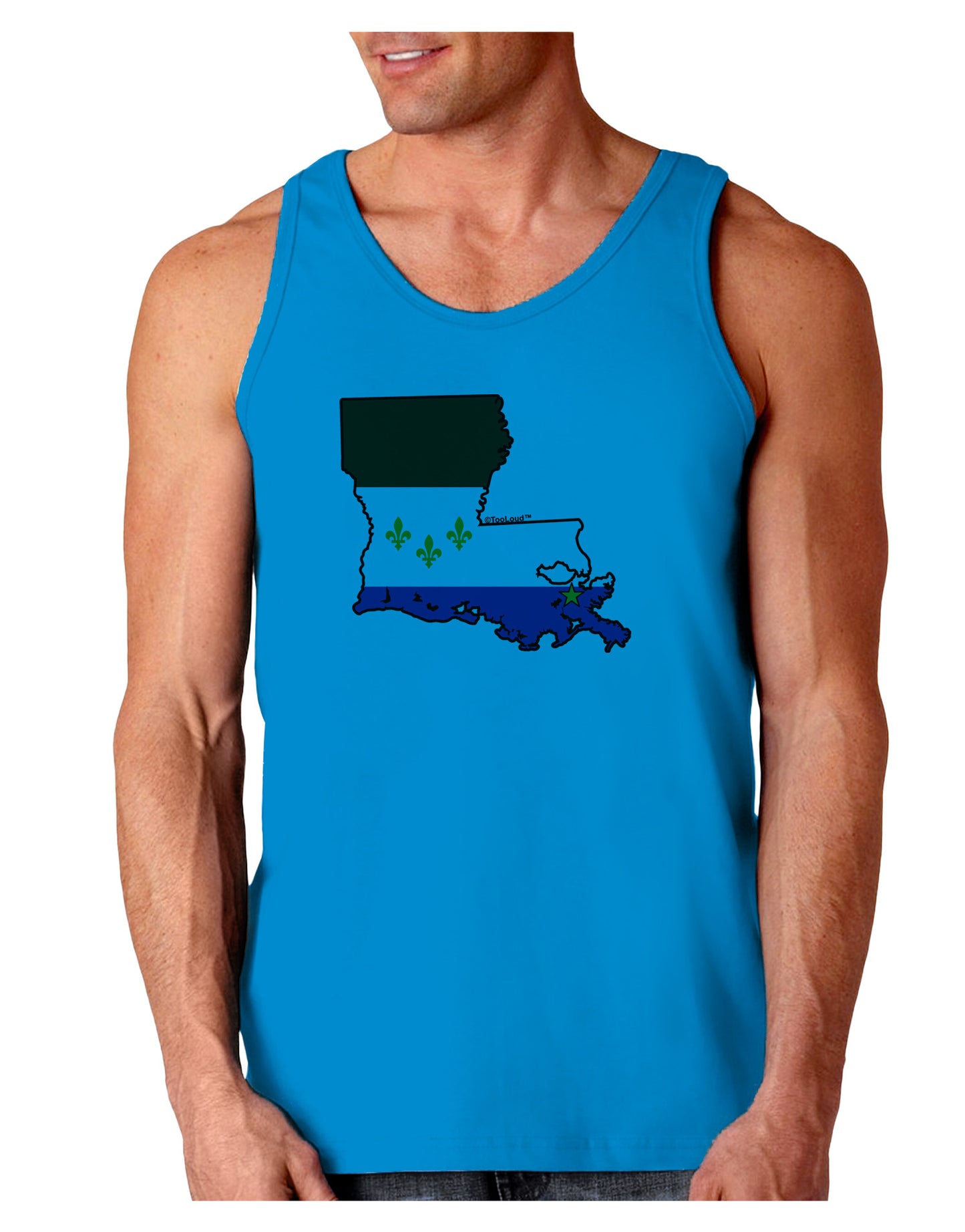New Orleans Louisiana Flag Loose Tank Top-Loose Tank Top-TooLoud-Sapphire-Small-Davson Sales