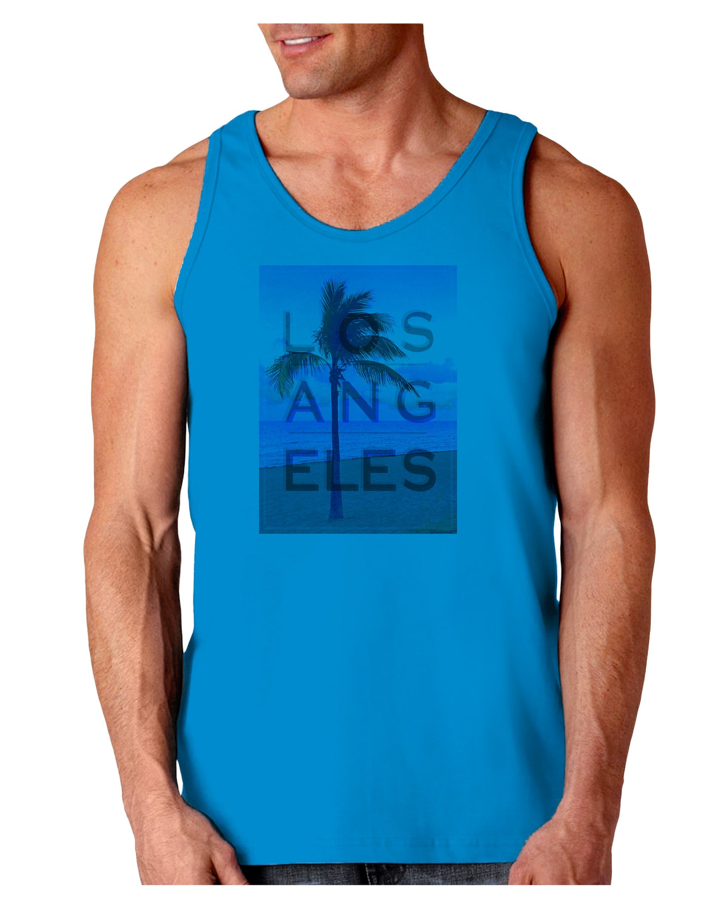 Los Angeles Beach Filter Loose Tank Top-Loose Tank Top-TooLoud-Sapphire-Small-Davson Sales