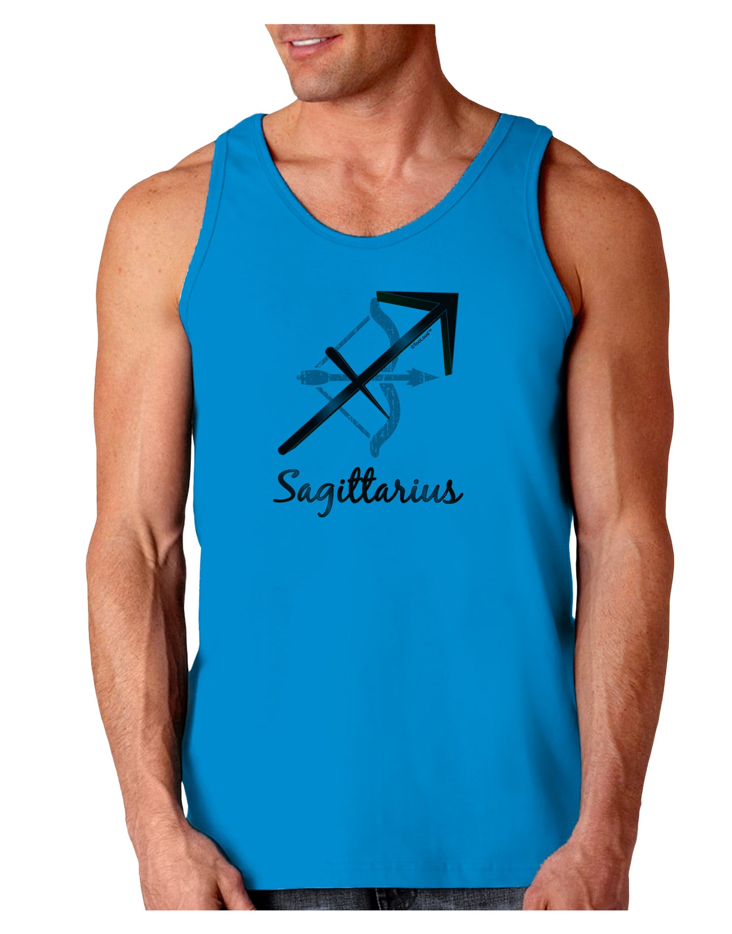 Sagittarius Symbol Loose Tank Top-Loose Tank Top-TooLoud-Sapphire-Small-Davson Sales