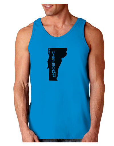 Vermont - United States Shape Loose Tank Top by TooLoud-Loose Tank Top-TooLoud-Sapphire-Small-Davson Sales