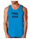 Final Boss Text - Boss Day Loose Tank Top-Loose Tank Top-TooLoud-Sapphire-Small-Davson Sales