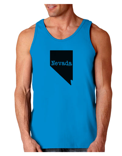 Nevada - United States Shape Loose Tank Top by TooLoud-Loose Tank Top-TooLoud-Sapphire-Small-Davson Sales