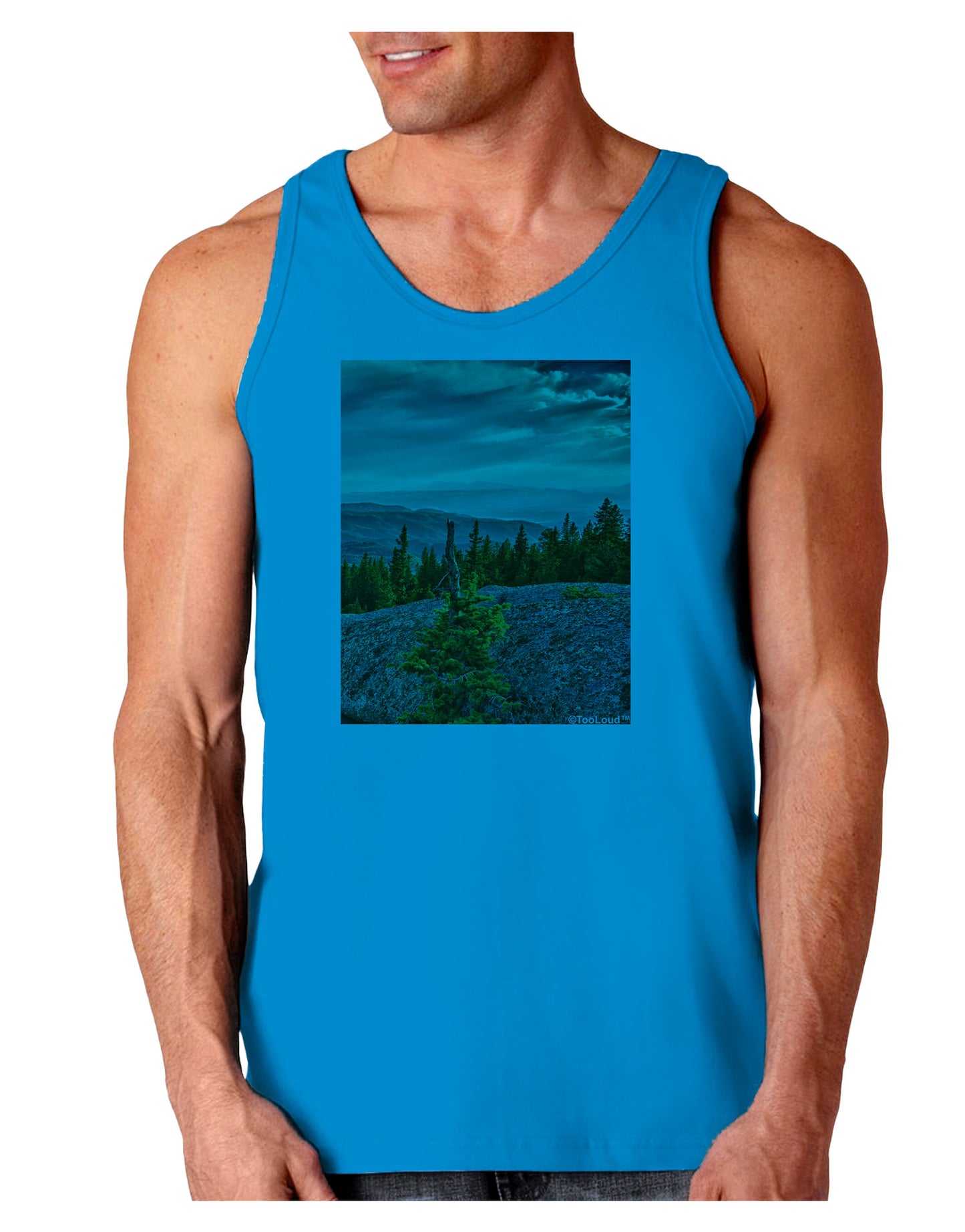 Nature Photography - Pine Kingdom Loose Tank Top by-Loose Tank Top-TooLoud-Sapphire-Small-Davson Sales