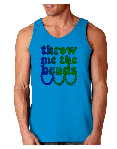 Throw Me The Beads - Mardi Gras Loose Tank Top by TooLoud-Loose Tank Top-TooLoud-Sapphire-Small-Davson Sales