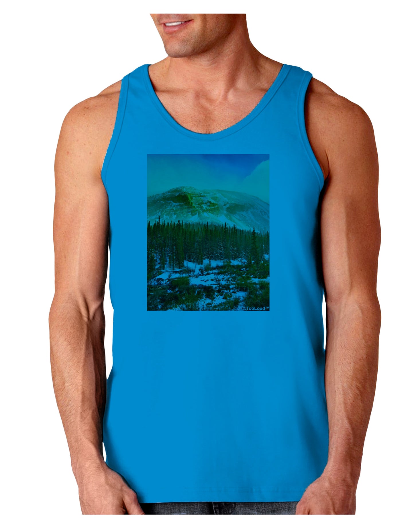 Nature Photography - Mountain Glow Loose Tank Top by-Loose Tank Top-TooLoud-Sapphire-Small-Davson Sales
