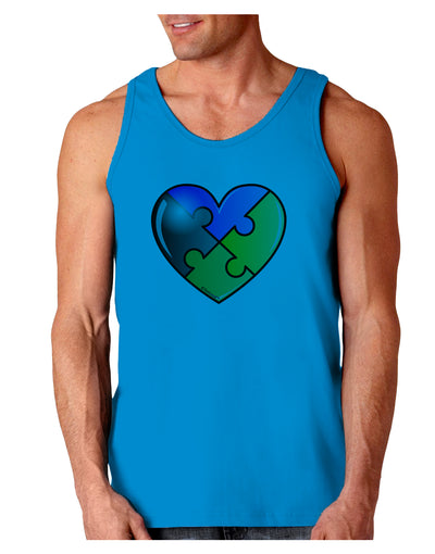 Big Puzzle Heart - Autism Awareness Loose Tank Top by TooLoud-Loose Tank Top-TooLoud-Sapphire-Small-Davson Sales