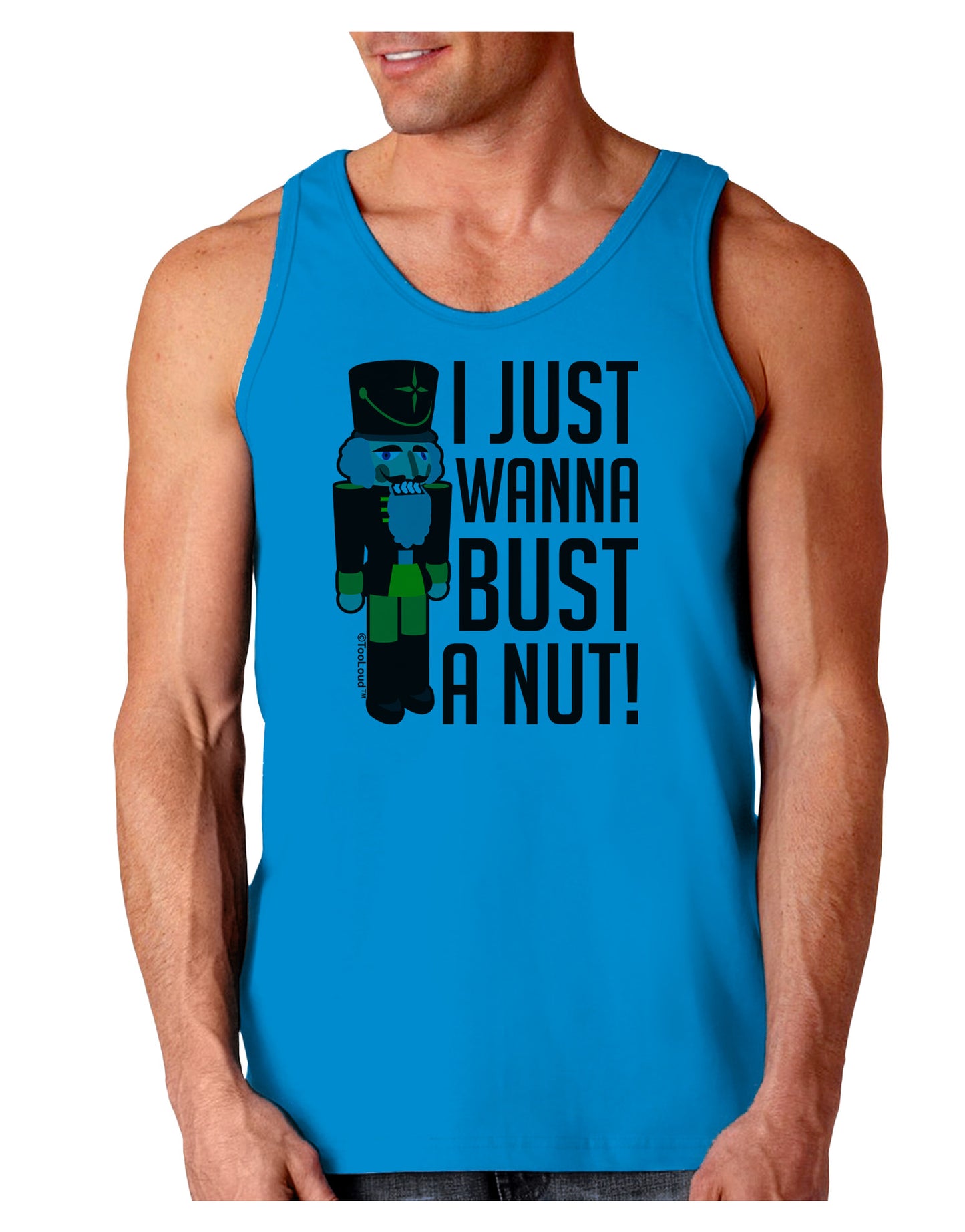 I Just Wanna Bust A Nut Nutcracker Loose Tank Top by-Loose Tank Top-TooLoud-Sapphire-Small-Davson Sales