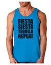 Fiesta Siesta Tequila Repeat Loose Tank Top by TooLoud-Loose Tank Top-TooLoud-Sapphire-Small-Davson Sales