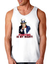 Uncle Sam Pointing is my Right Loose Tank Top-Loose Tank Top-TooLoud-White-Small-Davson Sales