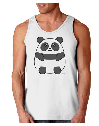 Cute Panda Bear Loose Tank Top by TooLoud-Loose Tank Top-TooLoud-White-Small-Davson Sales