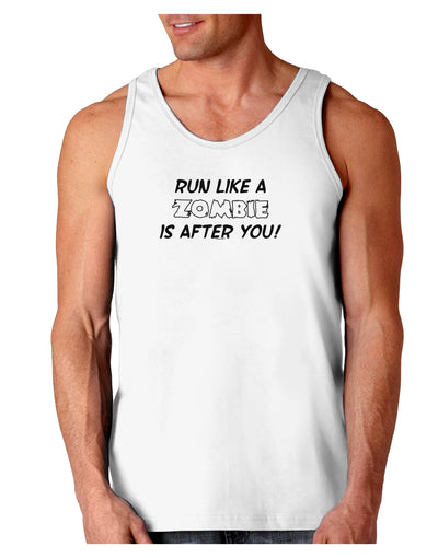 Run Like a Zombie Is After You Loose Tank Top-Loose Tank Top-TooLoud-White-Small-Davson Sales