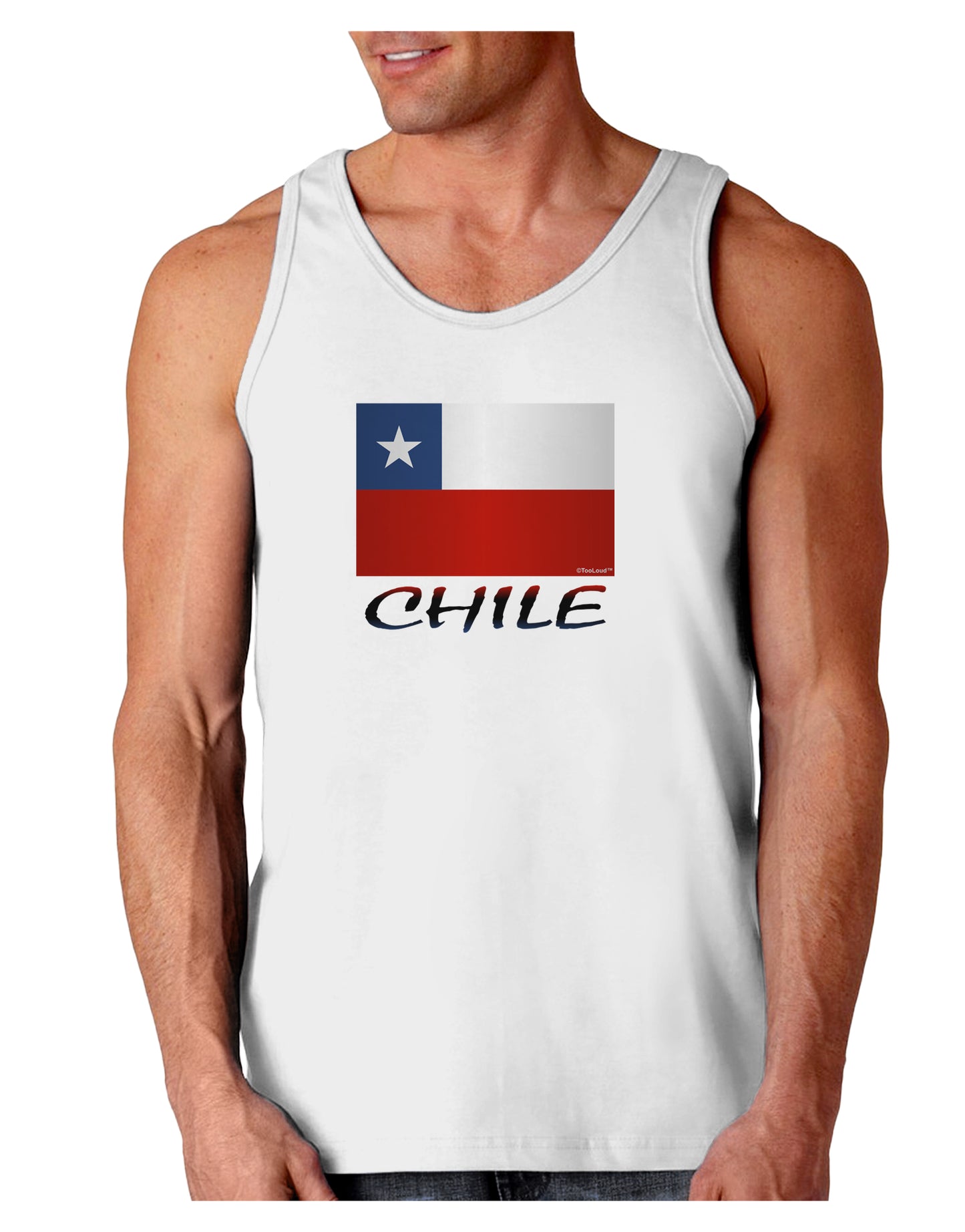 Chile Flag Loose Tank Top-Loose Tank Top-TooLoud-White-Small-Davson Sales