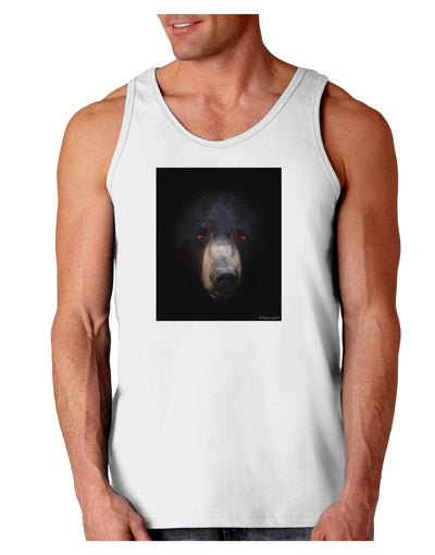 Scary Black Bear Loose Tank Top-Loose Tank Top-TooLoud-White-Small-Davson Sales