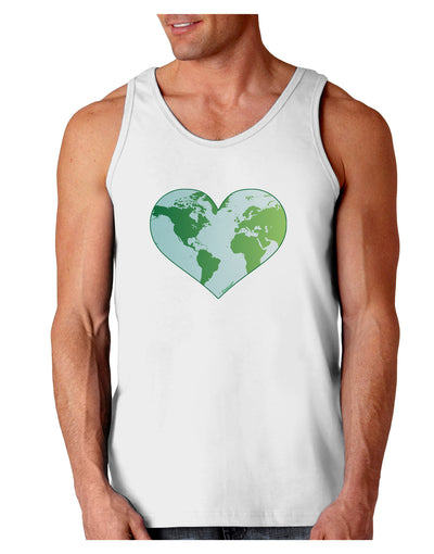 World Globe Heart Loose Tank Top-Loose Tank Top-TooLoud-White-Small-Davson Sales