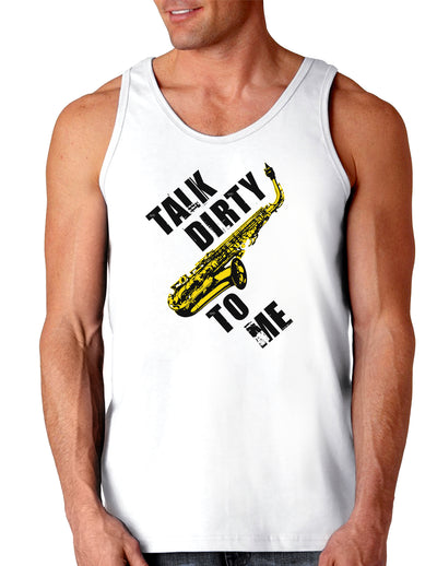 Talk Dirty To Me Saxophone Loose Tank Top-Loose Tank Top-TooLoud-White-Small-Davson Sales