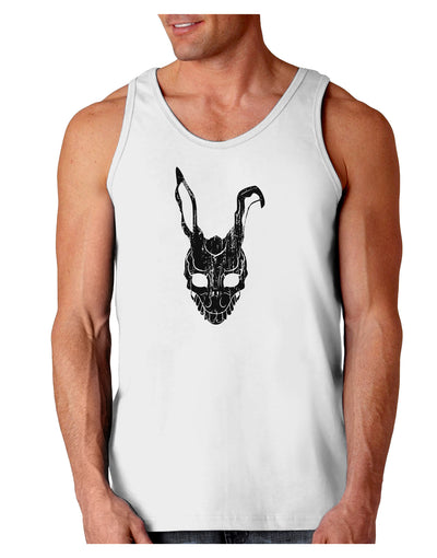 Scary Bunny Face Black Distressed Loose Tank Top-Loose Tank Top-TooLoud-White-Small-Davson Sales