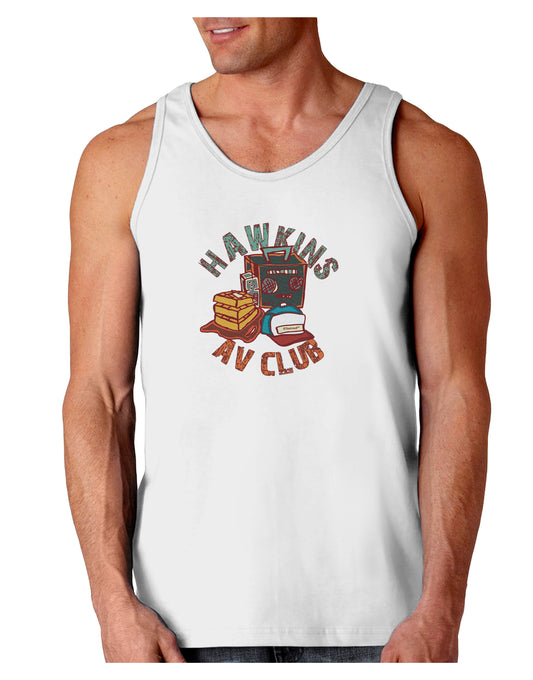 TooLoud Hawkins AV Club Loose Tank Top-Mens-LooseTanktops-TooLoud-White-Small-Davson Sales