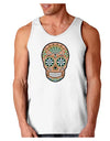 Version 6 Copper Patina Day of the Dead Calavera Loose Tank Top-Loose Tank Top-TooLoud-White-Small-Davson Sales