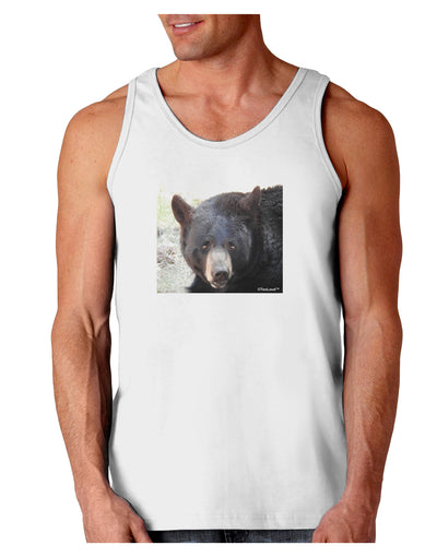 Staring Black Bear Loose Tank Top-Loose Tank Top-TooLoud-White-Small-Davson Sales