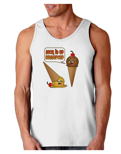 Suck It Up Buttercup Icecream Loose Tank Top-Loose Tank Top-TooLoud-White-Small-Davson Sales