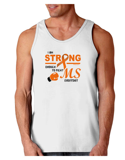 MS - I Am Strong Loose Tank Top-Loose Tank Top-TooLoud-White-Small-Davson Sales