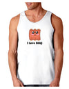 I love BBQ Ribs Loose Tank Top-Loose Tank Top-TooLoud-White-Small-Davson Sales