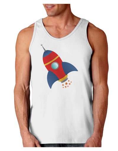 Space Rocket Ship and Stars Loose Tank Top by TooLoud-Loose Tank Top-TooLoud-White-Small-Davson Sales