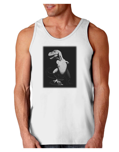 Tyrannosaurus Rex Design - Grayscale Loose Tank Top by TooLoud-Loose Tank Top-TooLoud-White-Small-Davson Sales