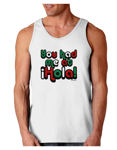 You Had Me at Hola - Mexican Flag Colors Loose Tank Top by TooLoud-Loose Tank Top-TooLoud-White-Small-Davson Sales