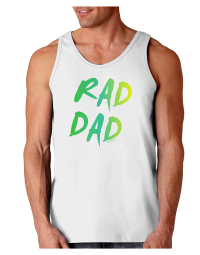 Rad Dad Design - 80s Neon Loose Tank Top-Loose Tank Top-TooLoud-White-Small-Davson Sales