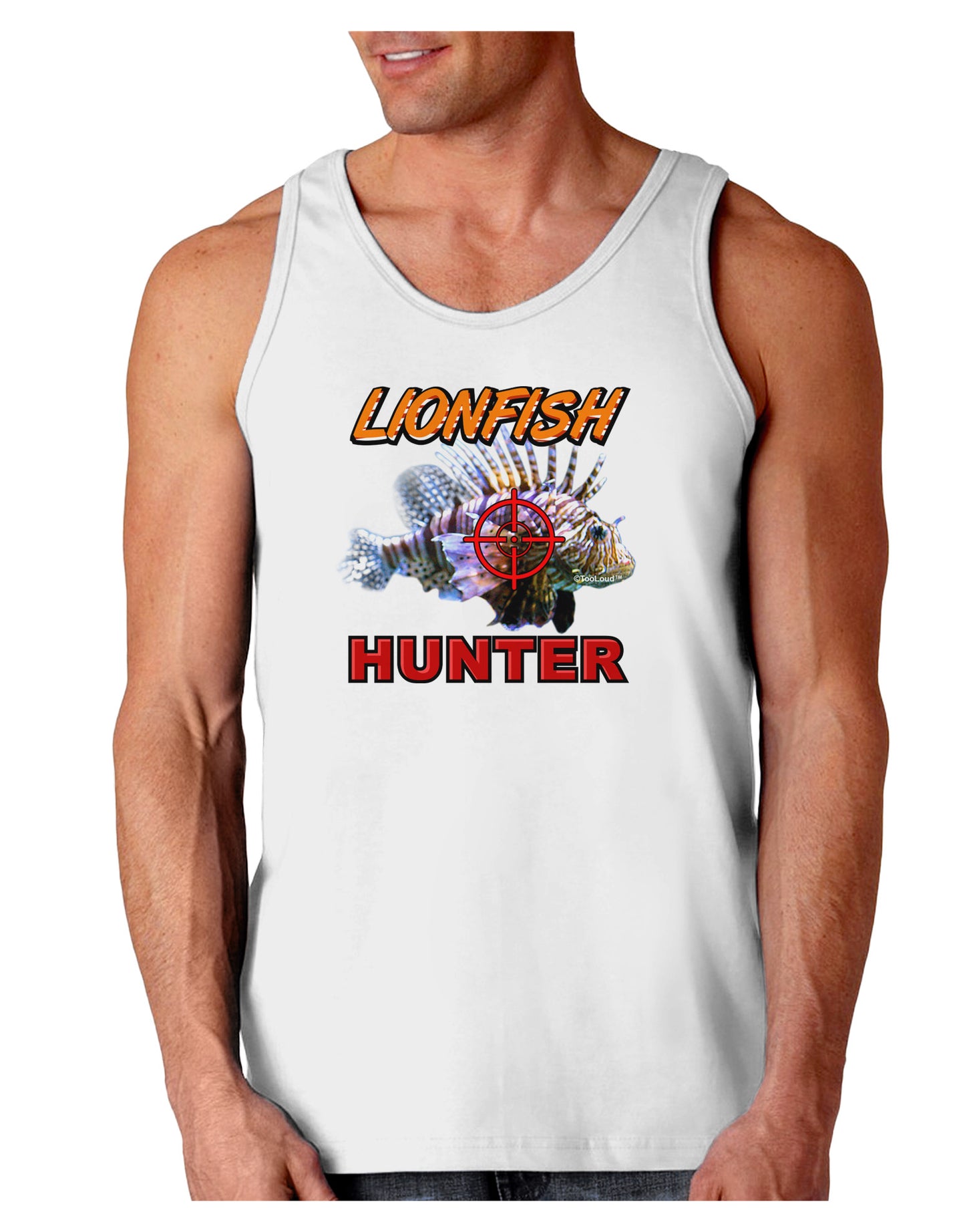 Lionfish Hunter Loose Tank Top-Loose Tank Top-TooLoud-White-Small-Davson Sales