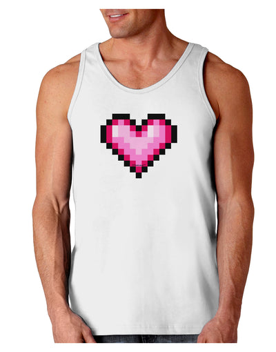 Pixel Heart Design B - Valentine's Day Loose Tank Top by TooLoud-Loose Tank Top-TooLoud-White-Small-Davson Sales