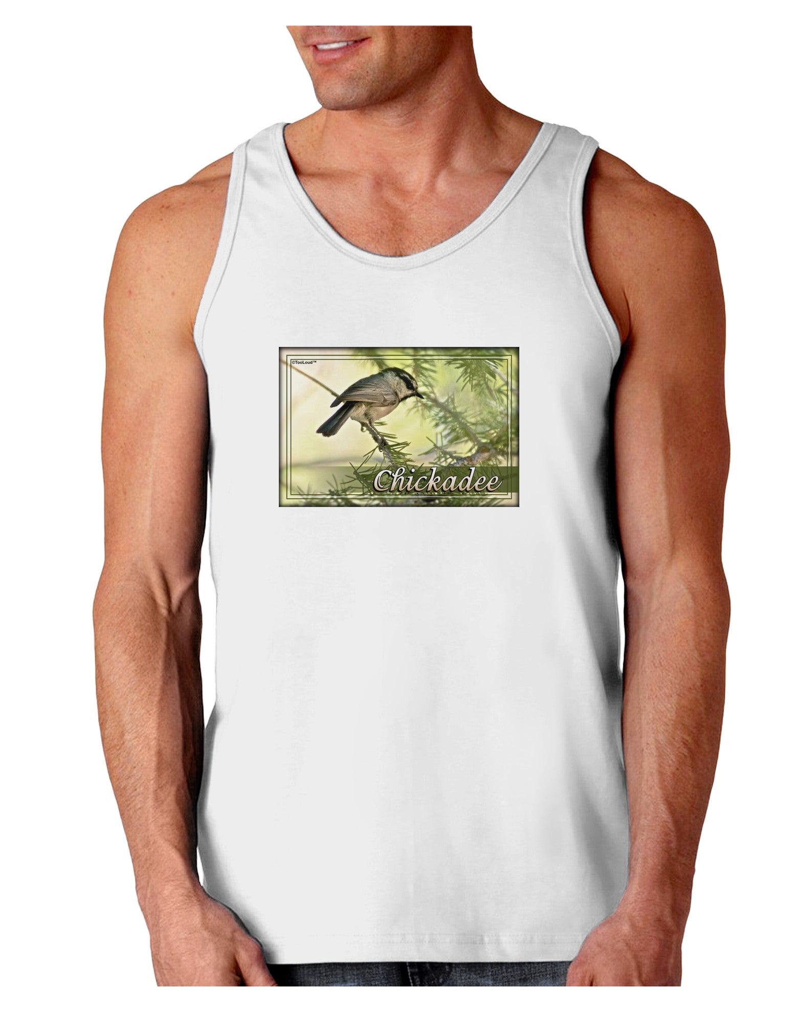 CO Chickadee with Text Loose Tank Top-Loose Tank Top-TooLoud-White-Small-Davson Sales