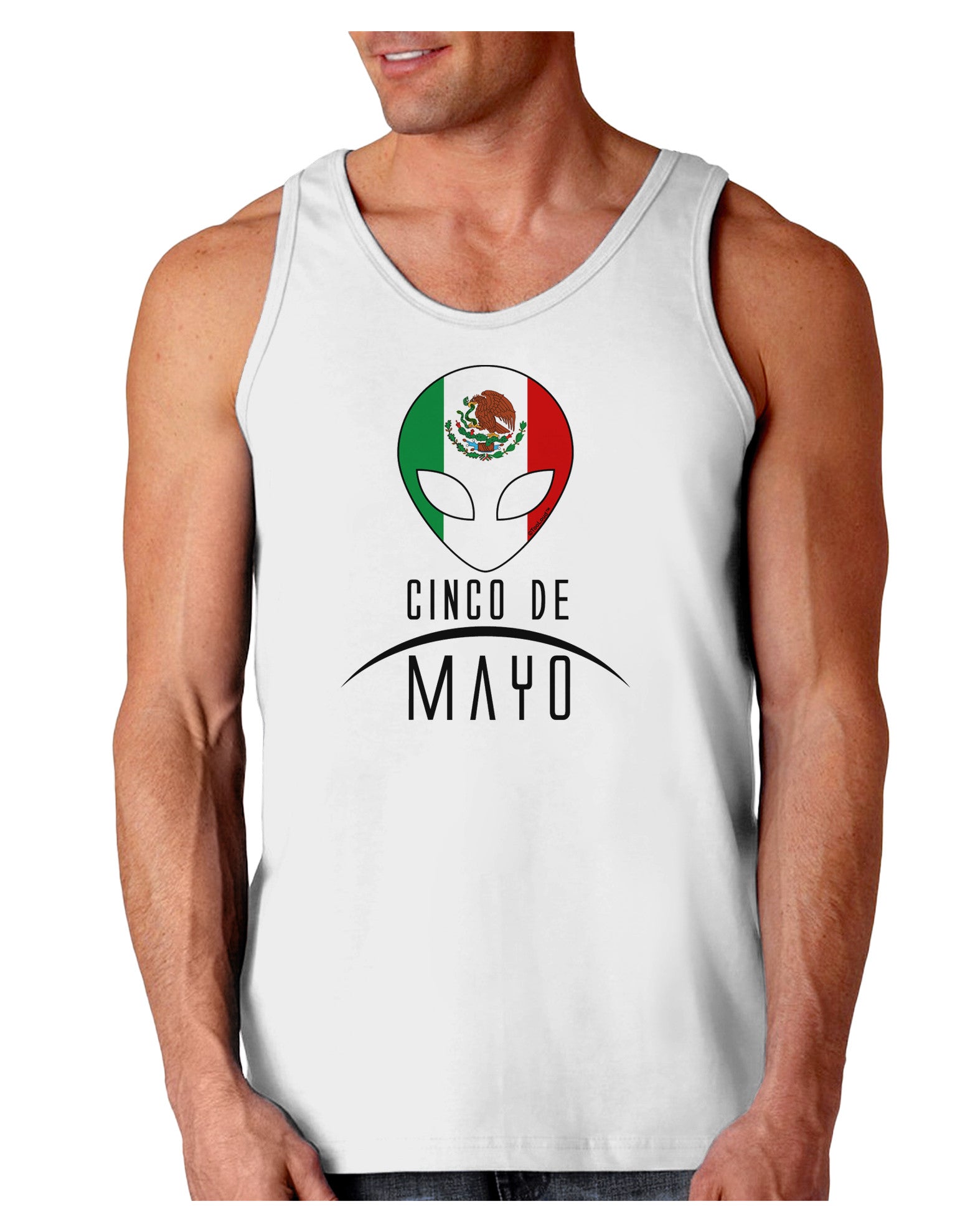 Mexican Extraterrestrial Text Loose Tank Top-Loose Tank Top-TooLoud-White-Small-Davson Sales