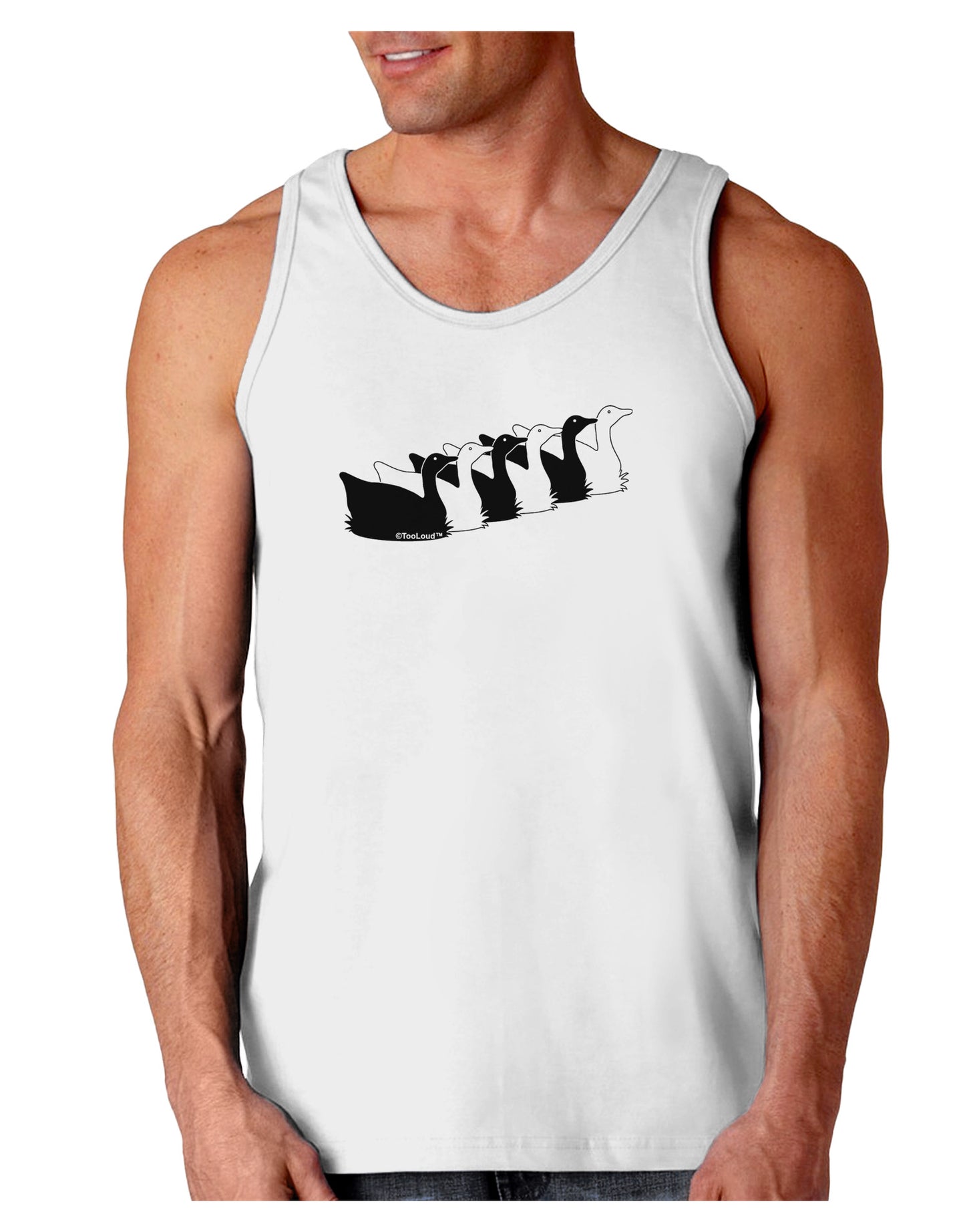 Six Geese A laying Loose Tank Top-Loose Tank Top-TooLoud-White-Small-Davson Sales